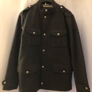 Mens winter button coat